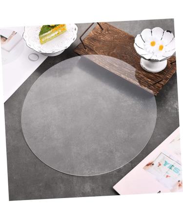 Lurrose Round Acrylic Sheet Key Fob Acrylic Board Cutting Circle Blanks Acrylic Circle Blanks Wafer Signage Transparent 25X25CM - Buy Online on GoSupps.com