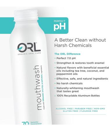 ORL Natural & Organic Cinnamint Mouthwash | Clean, Whiten, Strengthen - Buy Online on GoSupps.com