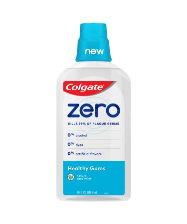 Colgate Zero for Healthy Gums Alcohol Free Mouthwash with CPC (Cetylpyridinium Chloride)  Natural Spearmint - 515 mL  17.4 Fluid Ounce