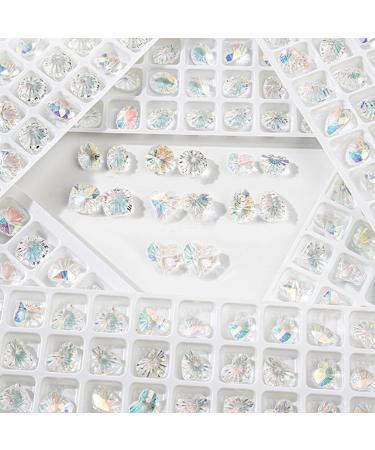 20Pcs Pointed Bottom Rhinestones 3D Crystal Jewelry Manicures Decorations - Buy Online on GoSupps.com