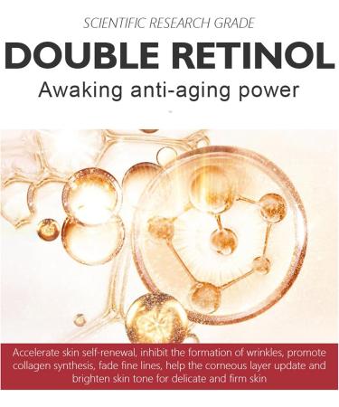 Double Retinol Serum for Face Retinol Serum High Strength for Face and Skin with Hyaluronic Acid Vitamin E Anti Aging Facial Serum Moisturizing Reduce Wrinkle Skin Repair Face Serum - Buy Online on GoSupps.com