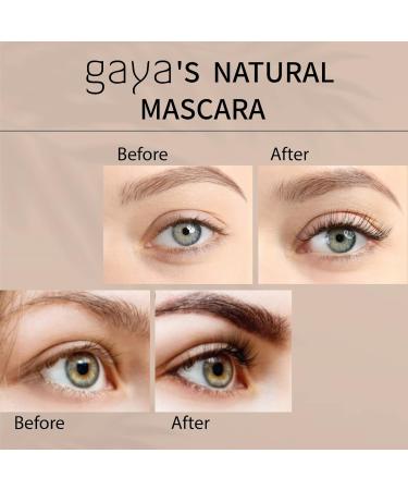 Gaya Cosmetics Vegan Mascara - Eyelash Extensions for Natural Look | Brown Makeup - Buy Online on GoSupps.com