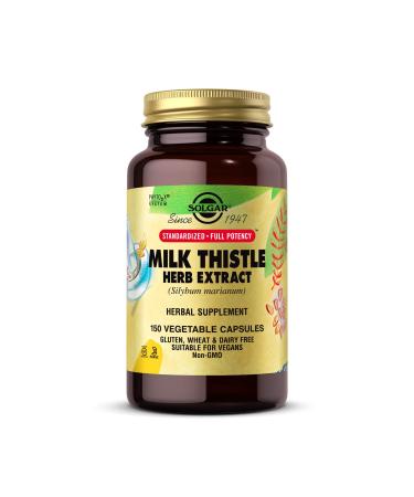 Solgar Milk Thistle Herb Extract 150 Vegetable Capsules