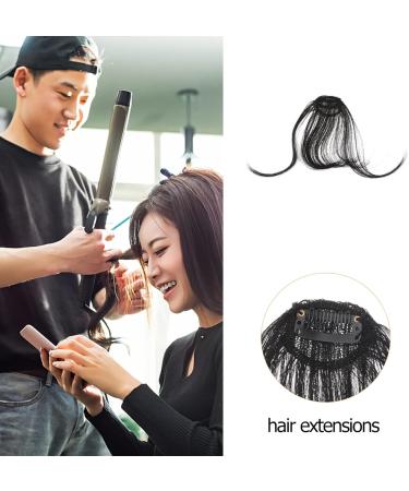 LALAFINA Piece Faux Bangs Clip in Bangs Clip on Air Bangs for Women Bangs Hair Extension Clip in Air Fake Bangs Fake Hair Black Gabor Wigs for Human Curtain No Trace Miss - Buy Online on GoSupps.com