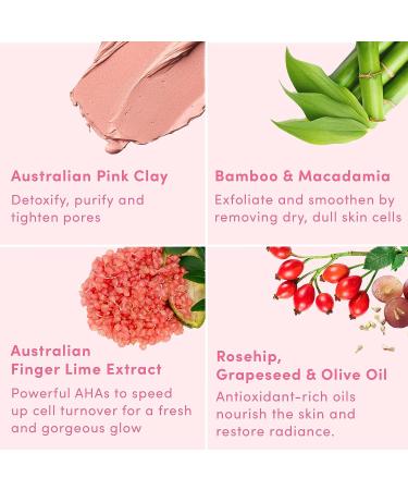 Sand & Sky Flash Perfection Exfoliating Treatment Face Scrub - Australian Pink Clay Facial Exfoliator with Rosehip, Grapeseed & Olive Oil (3.4 oz) - Buy Online on GoSupps.com