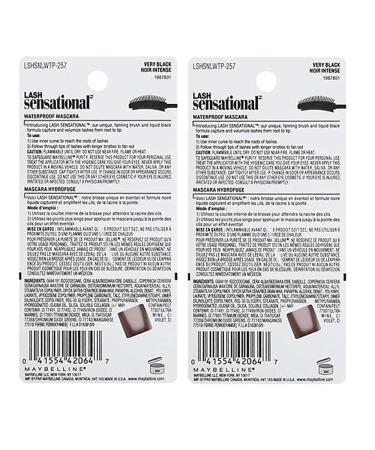 Maybelline Lash Sensational Full Fan Effect Waterproof Mascara Very Black - Pack of 2 - Buy Online on GoSupps.com