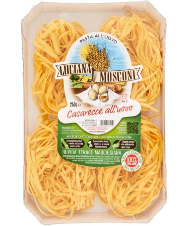  Italian Gourmet E.R. Luciana Mosconi Casarecce Egg Pasta Pack of 12 egg pastas 100% Italian durum wheat semolina 250g + Italian can of Polpa di Pomodoro 400g - Buy Online on GoSupps.com