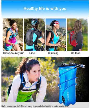 Win.deeper Hydration Bladder 1.5L/2L/3L - Ideal Drinking Bubble & Water Bladder with Hose for Cycling Camping & Walking - Buy Online on GoSupps.com
