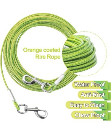 Buy Durable 20ft Dog Cable - Outdoor Use Yard & Camping | 6.1m 15.7m 9.2m 30.2m Options Available - Buy Online on GoSupps.com