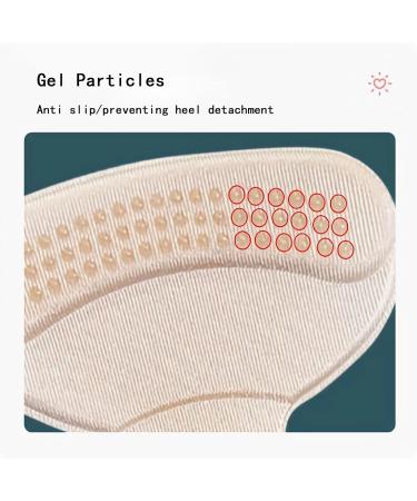 3 Pairs Heel Pads - Cushioned Anti-Slip Insoles for High Heels | Shock Absorbing Heel Grips - Buy Online on GoSupps.com