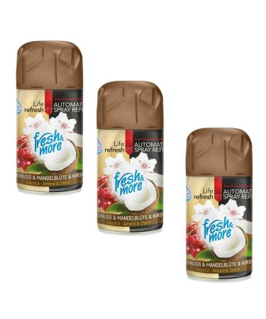 3x Fresh & More air freshener refill coconut-almond blossom&cherry 250ml coconut 250 ml (pack of 3)