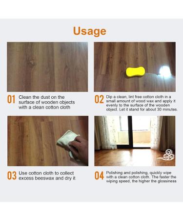 Wood Wax for Furniture | Waterproof Furniture Wax | Wood Seasoning Beewax Natural Beeswax Wood Furniture Cleaner and Polish for Wood Doors Tables Chairs Cabinets Acime - Buy Online on GoSupps.com