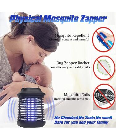2-in-1 Bug Zapper: High-Powered Waterproof Mosquito Killer - 4200V Electronic Lamp for Home & Garden - Buy Online on GoSupps.com