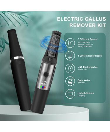 Professional Electric Foot Callus Remover | Rechargeable Pedicure Wand for Smooth Feet | At-Home Spa Kit for Men & Women - Buy Online on GoSupps.com