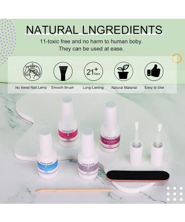 Saviland Dip Powder Liquid Set - Professional 15ml/0.5oz 4+9PCS Dip Nails Activator Base Top Coat Brush Saver - DIY Nail Art Salon, Quick Dry Formula - No Lamp Needed - Buy Online on GoSupps.com