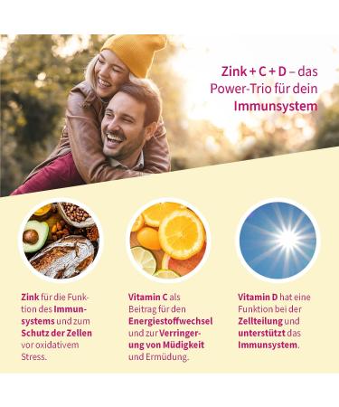 Sanotact Zinc + C + D Lollipops - Immune Support Vitamins Zinc Lozenges with Vitamin C & D3 Fruity Lemon Flavor 20 Pack - Buy Online on GoSupps.com