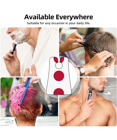 Japanese Flag Beard Bib Apron for Men | Beard Hair Catcher & Trimming Cape Cloth - Black - Buy Online on GoSupps.com
