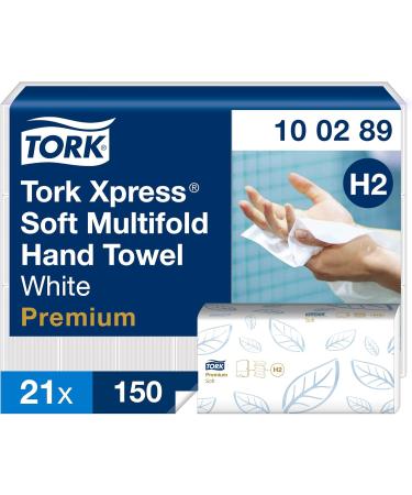 Buy Tork XPress Soft Multifold Paper Towels Bundle - 100289 & 150299 | 21x150 & 20x237 Towels | Universal Folding Dispenser | International Shipping - Buy Online on GoSupps.com