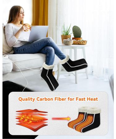 Fernida Heated Foot Warmer - Electrical Foot Cushion for Men & Women - 6 Temperature Settings & 4 Timer Stages - Fast Heating & Reusable Solution for Cold Feet - Buy Online on GoSupps.com