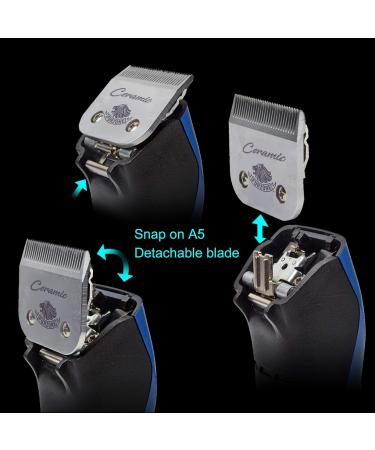 Furzone Removable Ceramic Blade 5F - High-Tech 1/4 Compatible with Andis Oster & Wahl Clippers - Buy Online on GoSupps.com