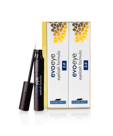 EVOBEAUT Evoeye Eyelash Formula 2.0 to 2.0ml + 1ml Eyelash Serum with Natural Booster for Long and Full Lashes in 6-8 Weeks I Eyelash Serum