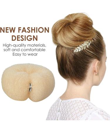 Yiida Hot Hair Donut Shaper for Perfect Buns - Invisible Hair Networks for Women & Children - Available in Black Brown Blond Beige - Buy Online on GoSupps.com