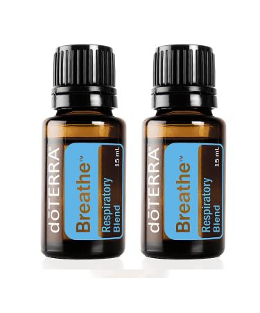 doTERRA Breathe Essential Oil Respiratory Blend 15 ml (Pack of 2)