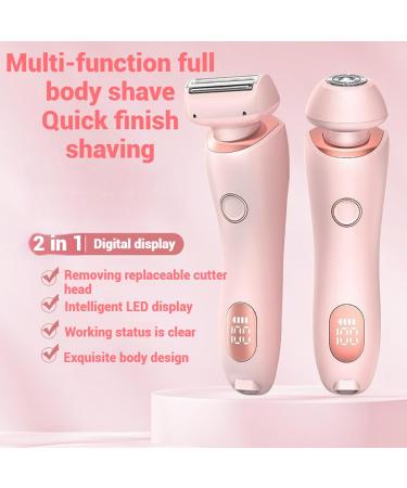 ldawu 2 in 1 Electric Shaver Razors for Women Ultraglide Pro Electric Shaver for Women Electric Shaver Wireless Bikini Trimmer (Pink) - Buy Online on GoSupps.com