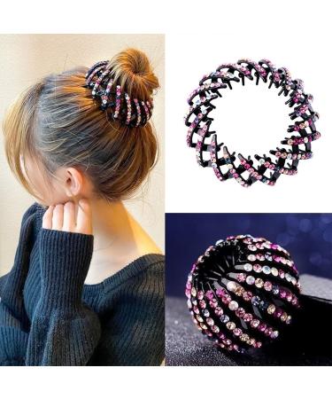 Liujzzj 2 Piece Crystal Bird Nest Hair Clips for Women - Stylish Ponytail Accessories & Big Hair Clips - Buy Online on GoSupps.com