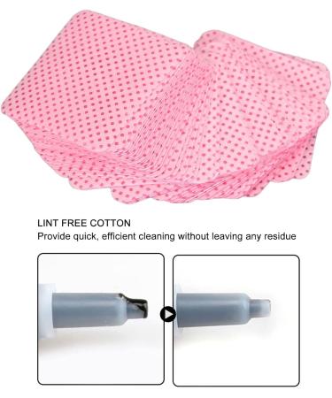 Gel Nail Polish Remover Pads Soft Lint Free Nail Cleaning Pads 300 Pieces for Nail Art (PINK) - Buy Online on GoSupps.com
