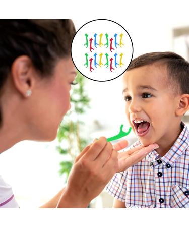 40 Pieces Children's Dental Floss Sticks - Interdental Cleaners for Plaque & Food Removal | Best for Kids Dental Care - Buy Online on GoSupps.com