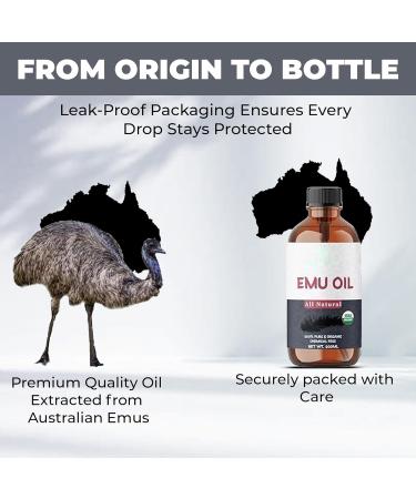 ABBASI & CO 100ml Pure Emu Oil | Cold Pressed Natural Oil for Skin and Hair Care | Lightweight and Unscented - Buy Online on GoSupps.com