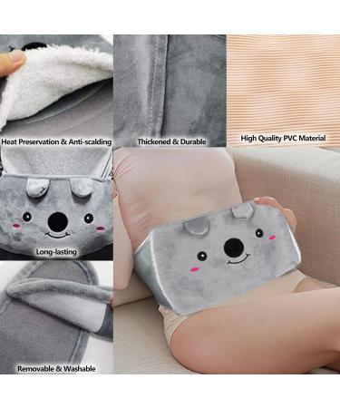 Tarkdak Koala Cozy Hot Water Bottle 1L - Soft Heating Belt with Fluffy Cover for Kids & Adults - Ideal for Pain Relief & Comfort - Buy Online on GoSupps.com