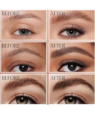 Magic Eyebrow Pencil New 3D Waterproof Microblading Eyebrow Pencil Contouring Pen 4-Tipped Precise Brow Pen Creates Natural-Looking Hair-Like Defined Brows and Stays on All Day (Light Brown) - Buy Online on GoSupps.com