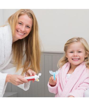 4 Pack Kids U-Shaped Toothbrush with Silicone Brush Heads - Ages 2-6, Bright Colors - Buy Online on GoSupps.com