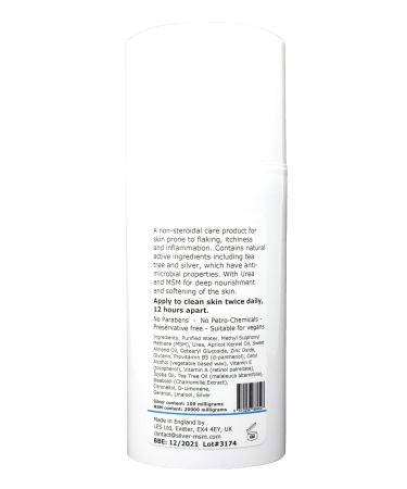 Buy Silver-MSM Cream for Psoriasis with Australian Tea Tree - 100 ml | Fast International Shipping - Buy Online on GoSupps.com