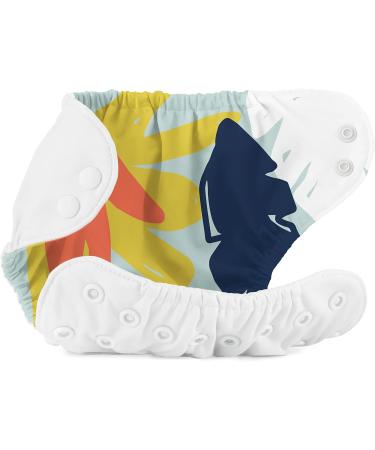Esembly Cloth Nappy Bundle Set | Organic Absorbent Inners & Waterproof Nappy Cover | Size 1 (7-17lbs) | Sea Salt Color - Buy Online on GoSupps.com