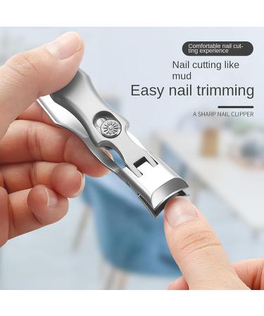 Cumuul Nail Clipper Set - Ultra Sharp Stainless Steel Toenail Clippers with Catcher for Seniors | Heavy Duty Thick Toenail Clippers (Silver - Buy Online on GoSupps.com