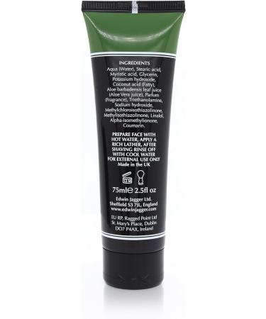 Edwin Jagger SCAVT Aloe Vera Shaving Cream 75ml Tube - Natural Premium Formula - Buy Online on GoSupps.com