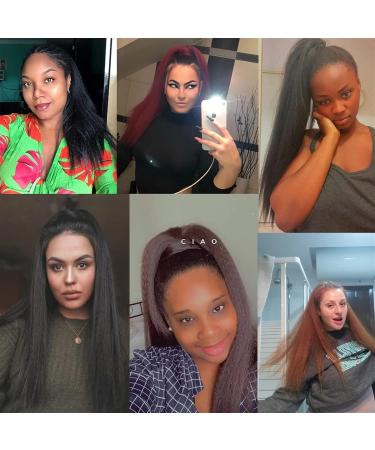 Hair Extensions Long Straight Ponytail Real Hair Wrapped Ponytail Hair Extensions Barrettes for Black Women Natural Black 8-24 Inch Hair Pieces For Women (Color : Straight Size : 18 inch) 18 inch Straight - Buy Online on GoSupps.com