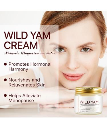 Wild Yam Face Cream - 60g Natural Wild Yam Face Moisturizer | Nourishing & Moisturizing Body Skin Care Cream | Wild Yam Cream for All Skin Types - Buy Online on GoSupps.com