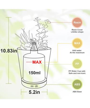 150ml Succulent Potted Essential Oil Diffuser - Waterless, 2 Mist Modes, Super Quiet, 7-Color Light | Aromatherapy for Home/Office - Buy Online on GoSupps.com