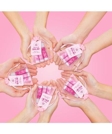 100 Pink Ribbon Breast Cancer Awareness Gift Sets - Bulk Lip Balms Organza Bags & Tags for Charity Events - Buy Online on GoSupps.com