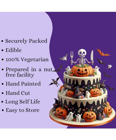 Confect Mix White Orange & Black Pearl Sprinkles & Jimmies | Witch Hat & Pumpkin Sprinkles | Spooky Sprinkles | Halloween Sprinkles | Pumpkin Witchery Sprinkles - 50 gms HLWN BOX-11 - Buy Online on GoSupps.com