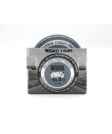 Reuzel 2025 Road Trip Pommade mate tenue extr me Tenue forte Pommade basse brillance pour homme 95g + Format voyage gratuit 35g