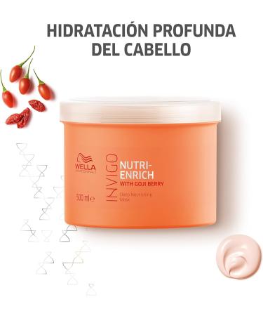 Wella Invigo Nutri-Enrich Deep Nourishing Hair Mask 500ml - Goji Berry Formula - Buy Online on GoSupps.com
