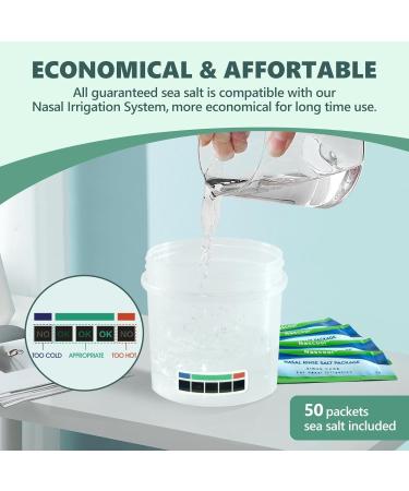 Nascool Electric Nasal Irrigation System with 50 Salt Packets 2 Modes Nose Cleaner with SelfCleaning & Auto Waste Collection Function for Sinus Relief Runny Nose Nasal Congestion Itching Nose - Buy Online on GoSupps.com