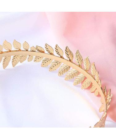 Gold Leaf Greek Goddess Bridal Headpiece - Shegirl Wedding Hair Crown - Buy Online on GoSupps.com