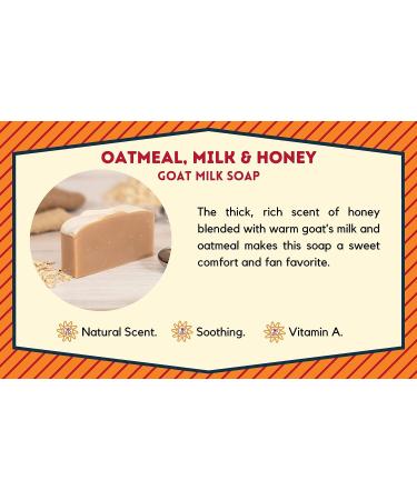 Goat Milk Stuff Oatmeal Milk & Honey Soap Bar - Creamy Lather, Handmade & Nourishing (2-Pack) - Buy Online on GoSupps.com