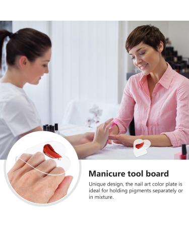 Minkissy 3-St Nail Palette | Acrylic Paint Artist Tool for Nail Art Display & Polish Holder | Shell Color Palettes - Buy Online on GoSupps.com